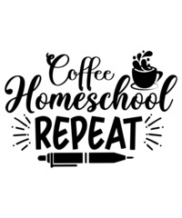 Homeschool SVG Bundle, momlife svg, Quarantine Bundle, Homeschool Mom svg, dxf, homeschool teacher, Digital Download