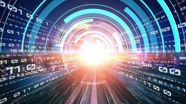 Software development, application programming code and tacit computer coding . Concept of smart digital transformation and technology disruption that changes global trends in new information era .