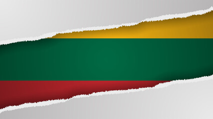 EPS10 Vector Patriotic background with Lithuania flag colors.