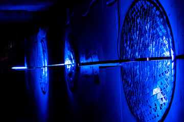 Blue Light Planet Structures