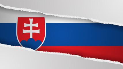 Fototapeta premium EPS10 Vector Patriotic background with Slovakia flag colors. An element of impact for the use you want to make of it.