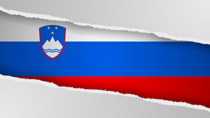EPS10 Vector Patriotic background with Slovenia flag colors. An element of impact for the use you want to make of it.