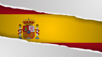 Fototapeta premium EPS10 Vector Patriotic background with Spain flag colors. An element of impact for the use you want to make of it.