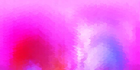 Light blue, yellow vector abstract triangle pattern.