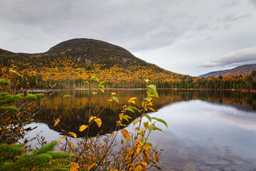 Lonesome Lake in Fall Season