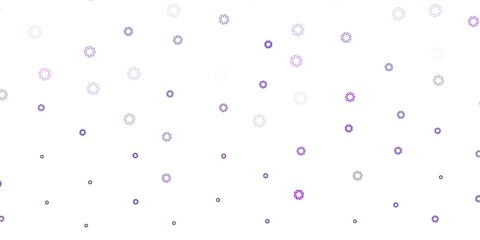 Light purple, pink vector backdrop with dots.