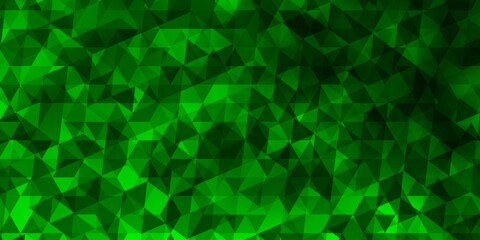 Light Green vector texture with triangular style.