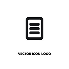 Fototapeta premium document vector icon logo illustration