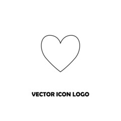 heart vector icon logo illustration