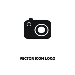 camera vector icon logo illustration