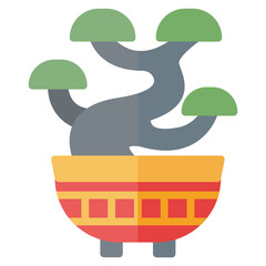 Bonsai flat icon