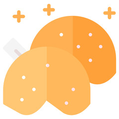 Fortune Cookies flat icon