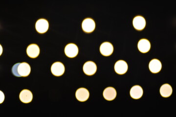 glowing lights in the night