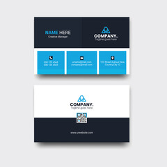 creative Double-sided business card template.