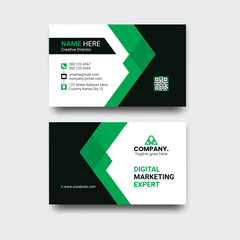 creative Double-sided business card template.