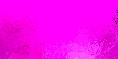 Fototapeta na wymiar Dark Pink vector backdrop with triangles, lines.