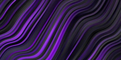 Dark Purple vector template with wry lines.