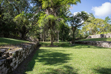 The area where Mayans would play sports Kohunlich, Mexico