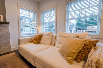 Interior design of a luxury living room