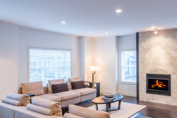 Interior design of a luxury living room
