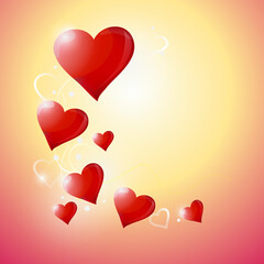 Obraz na płótnie Canvas valentines day happy card typography heart banner design joyful valentines day, sketch letter design forvalentine`s day. Vector iilustration 