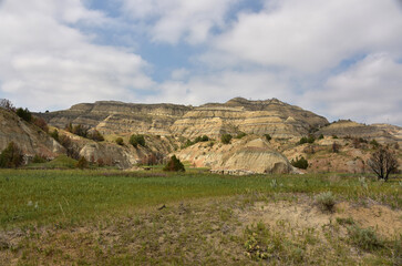 Stunning Scenic Badlands with Rolling Hills and Buttes