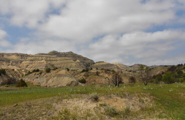 Scenic Badlands Landscape in the Summer Time