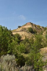 Blue Skies Over the Badlands in North Dakota