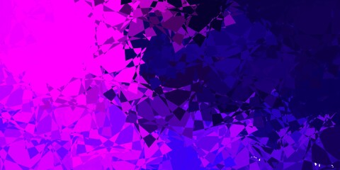 Dark Purple vector layout with triangle forms.