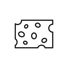 Symbol of Cheese. Thin line Icon of Milk. Stroke Pictogram Graphic for Web Design. Quality Outline Symbol Concept.