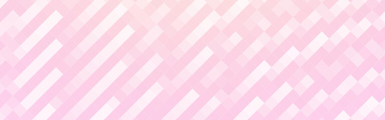 Abstract yellow and pink lines mosaic banner background. Vector illustration.	