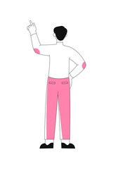 Cute office employee concept