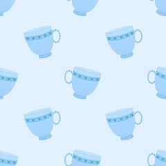 cute valentine's day pattern - cups for lovers