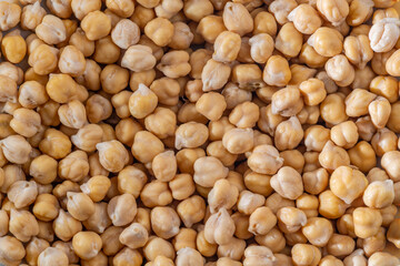 Chickpea or chick pea Cicer arietinum annual legume for cooking hummus. Garbanzo beans seeds for nutrient-dense healthy vegetarian food