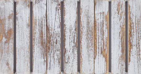 Background of white worn boards or planks