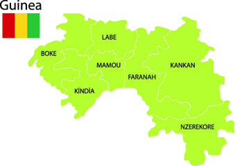 Obraz premium guinea map