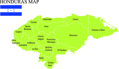 Obraz premium honduras map