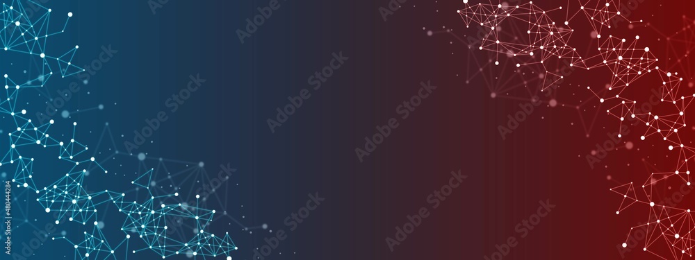Poster vector abstract background. texture damaged network, thin plexus, connections. design digital techno