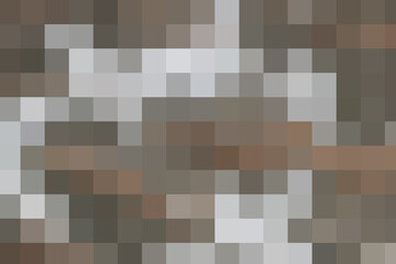 Pastel grey and brown pixel abstraction