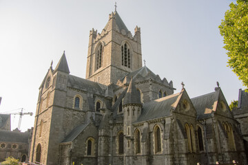 Fototapeta na wymiar Christ Church Cathedral in Dublin, Ireland