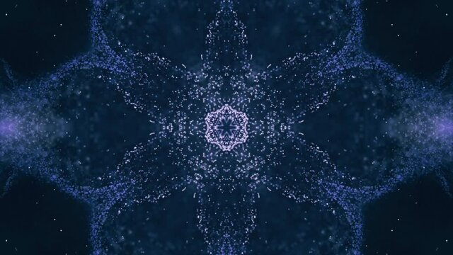 right circular seamless kaleidoscope pattern