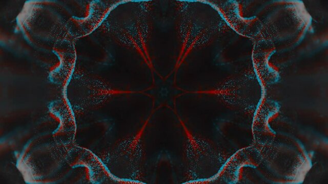 right circular seamless kaleidoscope pattern