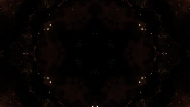 Dark Blue etheric geometrical sequence with the possibility of looping with expanding or collapsing geometry on a pitch black background	