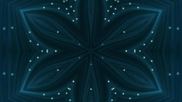 Dark Blue etheric geometrical sequence with the possibility of looping with expanding or collapsing geometry on a smooth dark background
