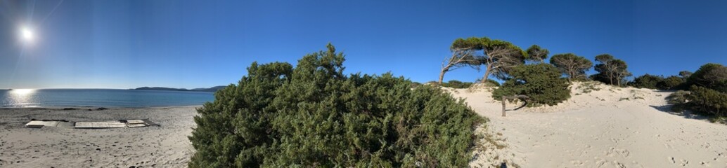 sand dunes in alghero, sardinia, italy