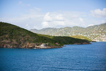 Fototapeta na wymiar View of St Thomas, US Virgin Islands