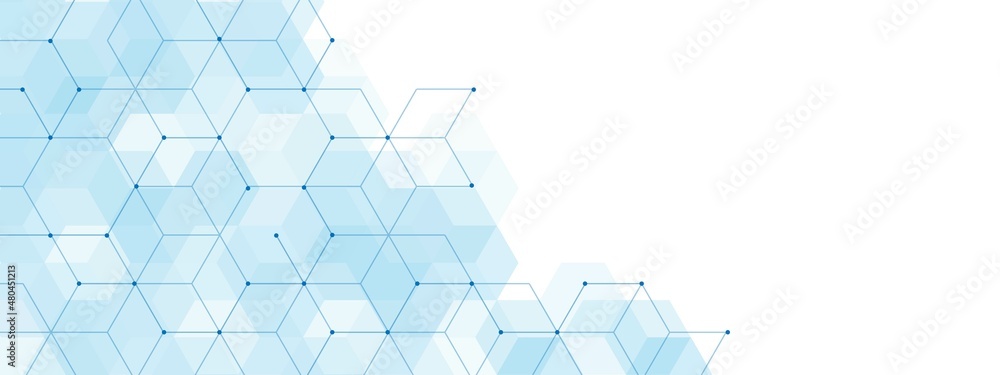 Poster vector background technology. poster design with geometric shapes, honeycombs. texture with lines, d