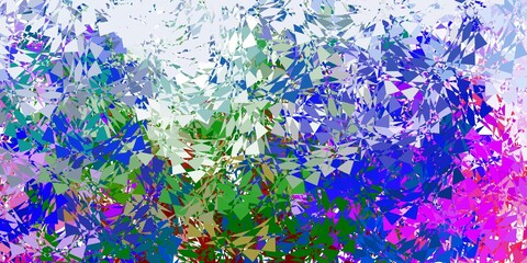 Dark multicolor vector pattern with polygonal shapes.