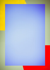 Colorful background Banner Template with border and frame,  Art stylized design for your ideas, With Space For Text 