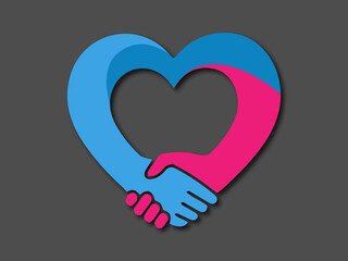 hands heart logo